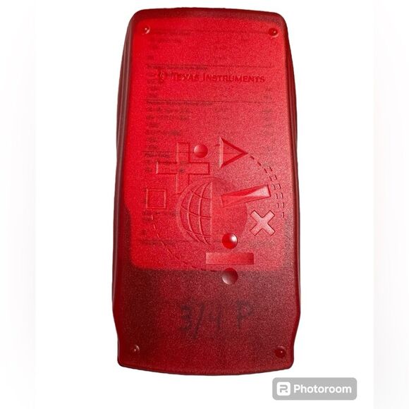 Texas Instruments TI-10 Elementary Math Calculator Red Yellow - Picture 7 of 7